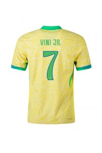 Brasilia Vinicius Junior #7 Jalkapallovaatteet Kotipaita Copa America 2024 Lyhythihainen